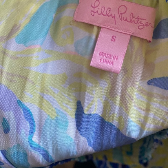 Lilly Pulitzer Arbelle Ylang Ylang Love Off Shoulder Floral Tropical Romper Sz S - Picture 12 of 12